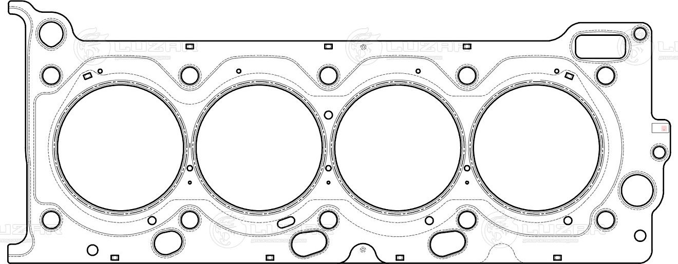 Прокладка ГБЦ LEXUS/TOYOTA LX/LAND CRUISER 07- лев. (Luzar). Артикул LES11909