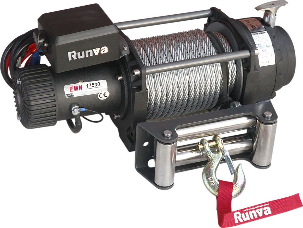 Лебёдка электрическая (индустр.) 24V Runva 17500 lbs 7960 кг. Артикул EWN17500U24V