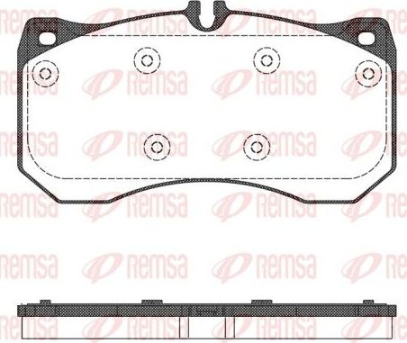 Тормозные колодки Remsa. Артикул 1497.00