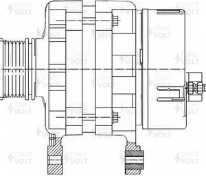 Генератор StartVOLT для Renault Logan I 2004-2015. Артикул LG 0900