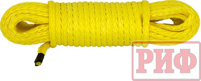 Трос синтетический РИФ 6 мм/15 м без крюка (готовый). Артикул Rope6-15