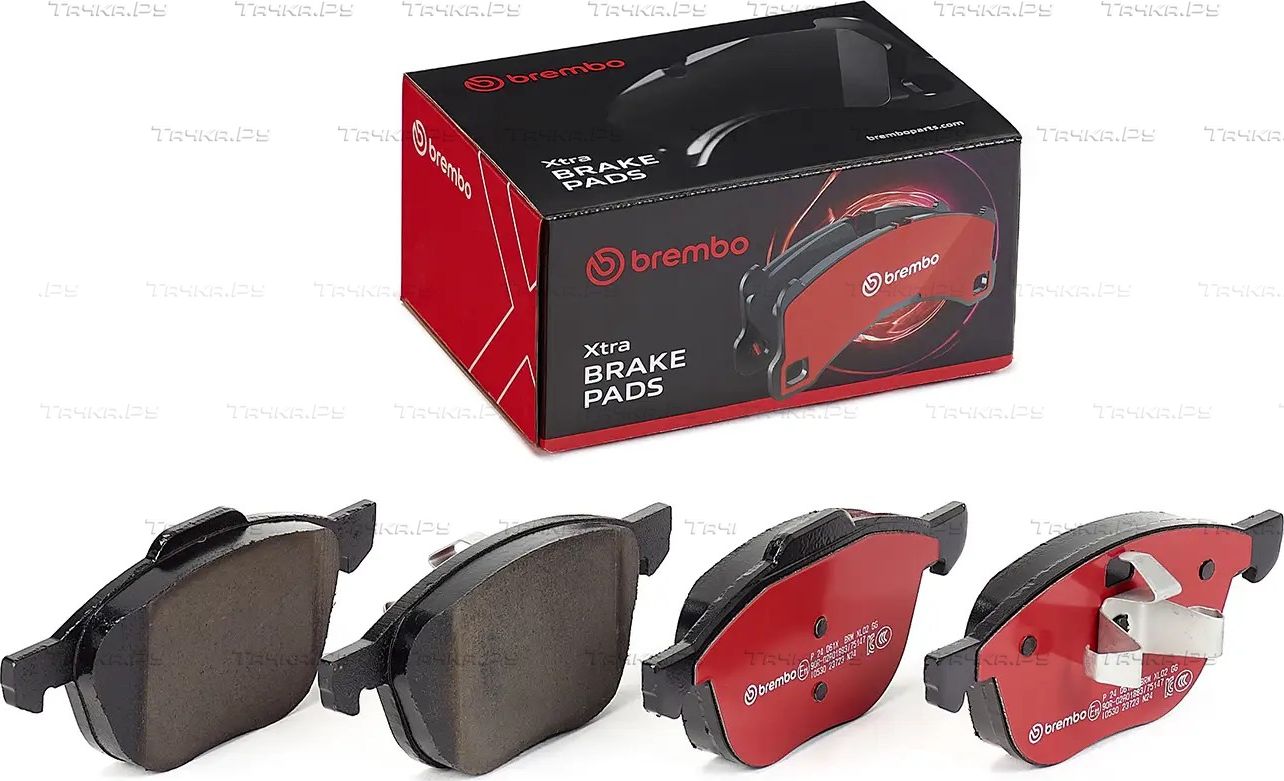 Тормозные колодки Brembo XTRA LINE передние для Ford Focus II 2004-2012. Артикул P 24 061X