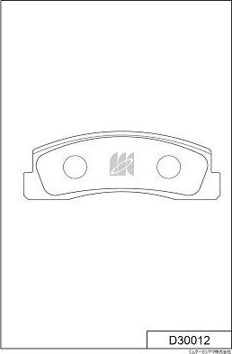 Тормозные колодки MK Kashiyama. Артикул D30012