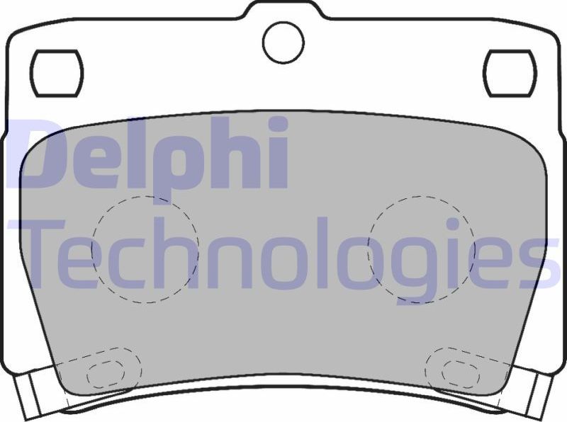 Тормозные колодки Delphi (Low-Metallic). Артикул LP1546