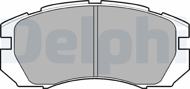 Тормозные колодки Delphi (Low-Metallic). Артикул LP930