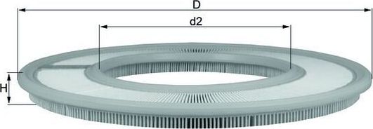 Воздушный фильтр Mahle. Артикул LX 91