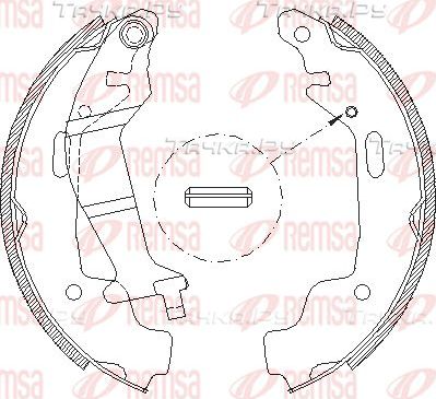 Тормозные колодки Remsa задние для Opel Agila A 2000-2007. Артикул 4145.00