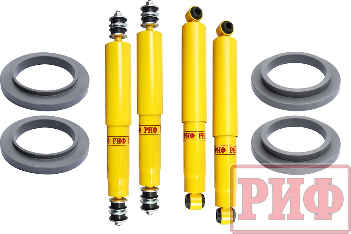 Лифт-комплект РИФ лайт для Nissan Patrol Y61 1997-2013, лифт 15 мм. Артикул RIF-Y61-A-lite