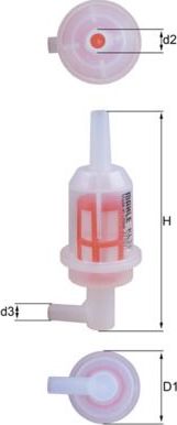 Топливный фильтр Mahle для Alfa Romeo 159 2005-2011. Артикул KL 33