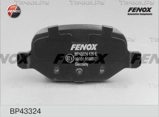 Тормозные колодки Fenox задние для Lancia Ypsilon II (Type 843) 2003-2011. Артикул BP43324
