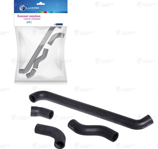 Патрубок системы охлаждения (радиатора) Luzar (EPDM (Этилен-пропиленовый каучук)). Артикул LPK 01213