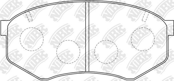 Тормозные колодки NiBK. Артикул PN1246