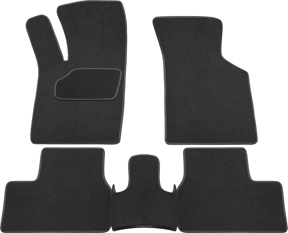 Коврики Rezkon ворсовые для салона Lada Kalina II 2013-2018. Артикул 2039030100