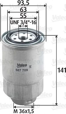 Топливный фильтр Valeo. Артикул 587709