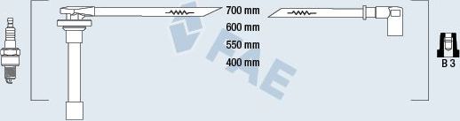 Высоковольтные провода (провода зажигания) (комплект) FAE для Rover 400 I (R8) 1990-1998. Артикул 85811