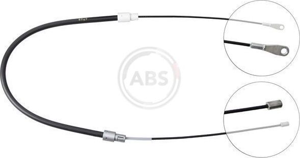 Трос ручника (тросик ручного тормоза) ABS задний левый для Mercedes-Benz A-Класс I (W168) 1997-2004. Артикул K14657