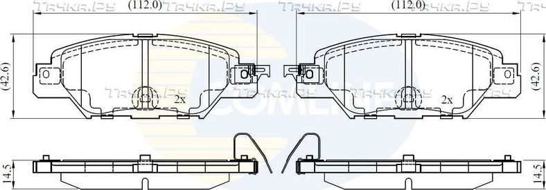 Тормозные колодки Comline Comline. Артикул CBP32416