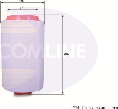 Воздушный фильтр Comline для MINI Roadster R59 2011-2015. Артикул EAF797