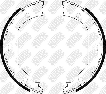 Тормозные колодки (стояночная тормозная система) NiBK задние для Alpina B10 E39 1996-2002. Артикул FN0560