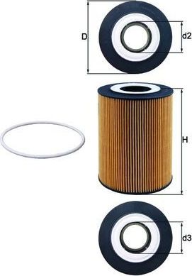 Масляный фильтр Mahle. Артикул OX 359D