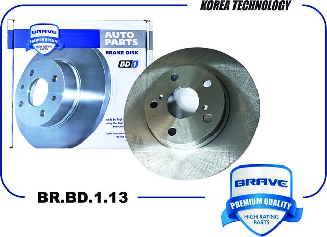 Диск тормозной передний (Brave). Артикул BRBD113
