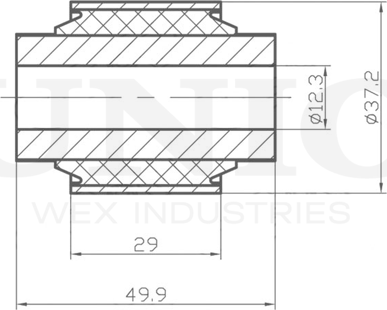 Сайлентблок поворотного кулака (Unio). Артикул RMP-20370