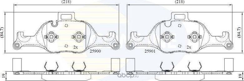 КОЛОДКИ ТОРМ ПЕР (Comline) Comline. Артикул CBP02363