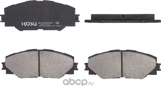 Колодки тормозные перед TOYOTA RAV4 05 (Hosu). Артикул HSBR0087