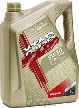 Масло моторное синт. CEPSA XTAR 5W30 C3 D2 DPF, 5л, ACEA C3, API SN/CF, MB-Appro. Артикул 513933090