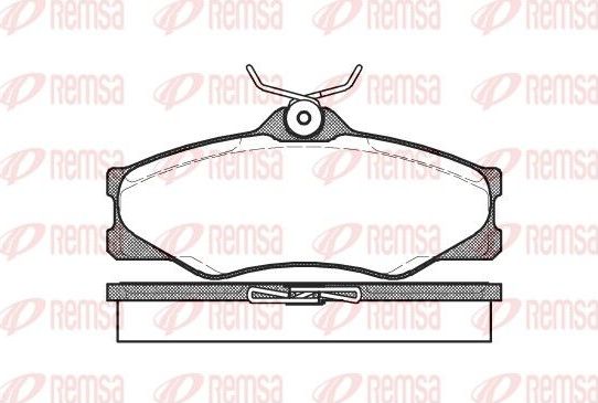 Тормозные колодки Remsa. Артикул 0223.00