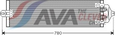 Радиатор масляный (маслоохладитель) для АКПП AVA. Артикул VN3218