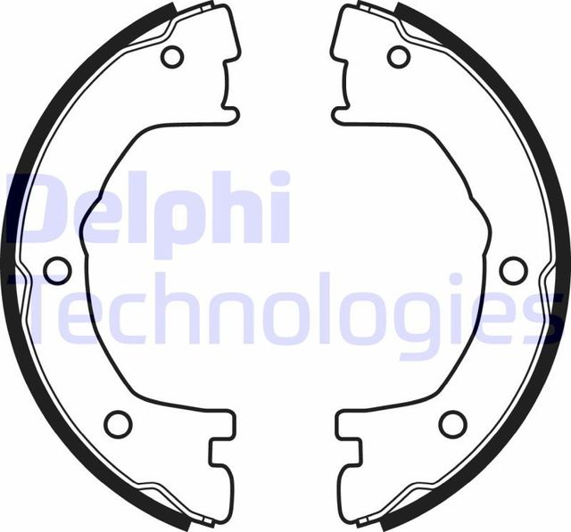 Тормозные колодки (стояночная тормозная система) Delphi. Артикул LS1919