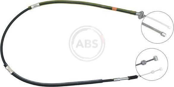 Трос ручника (тросик ручного тормоза) ABS. Артикул K16358