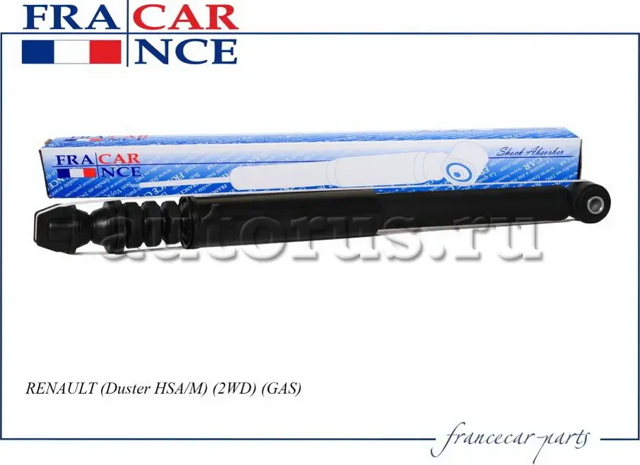 Амортизатор RENAULT DUSTER 10- 2WD задн.лев.прав.газ (Francecar). Артикул FCR210684