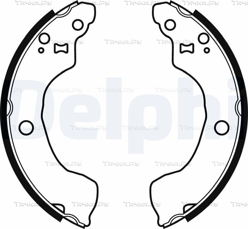 Тормозные колодки Delphi задние для Nissan Primera P11 1999-2002. Артикул LS1964