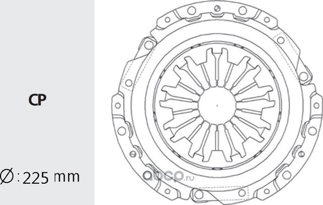 Корзина сцепления SUZUKI Grand Vitara (05-) (2.0) (242мм) VALEO PHC. Артикул SZC31