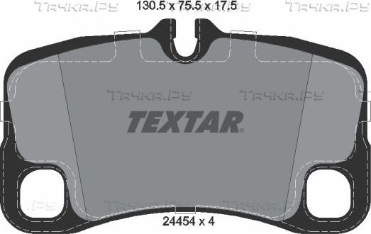 Тормозные колодки Textar. Артикул 2445401