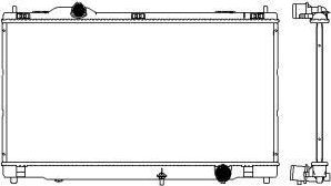 Радиатор охлаждения двигателя Sakura. Артикул 3271-8503