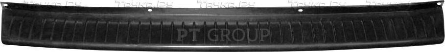 Накладка PT Group на задний бампер (черное тиснение) (ABS) для УАЗ Патриот 2014-2026. Артикул UZP111301