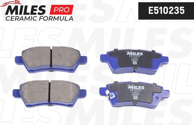 Тормозные колодки Miles (Керамика). Артикул E510235