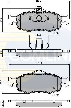 Тормозные колодки Comline Comline передние для Ford Scorpio II 1994-1998. Артикул CBP0514