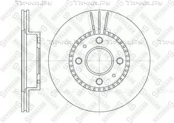 Тормозной диск Stellox. Артикул 6020-2245V-SX