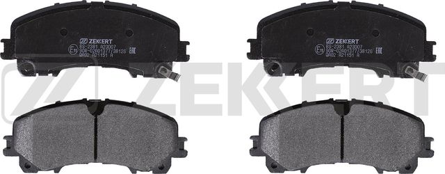 Тормозные колодки Zekkert передние для Infiniti QX50 II 2018-2026. Артикул BS-2381