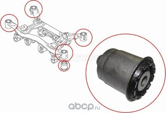 Сайлентблок Suzuki Escudo 05-08 / Grand Vitara 05-16 SAT ST-46911-65J00 SAT. Артикул ST-46911-65J00