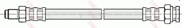 Тормозной шланг TRW задний правый/левый внешний для Fiat Grande Punto 2005-2012. Артикул PHB597