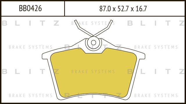 Колодки тормозные CITROEN BERLINGO 08- задн. (Blitz). Артикул BB0426