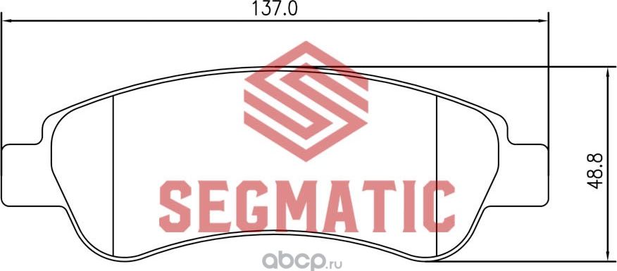 Колодка тормозная (Segmatic) Segmatic. Артикул SGBP2644
