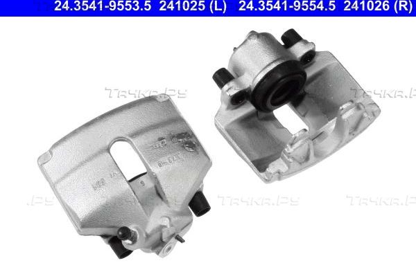 Тормозной суппорт ATE передний левый для Volkswagen Polo V 2009-2026. Артикул 24.3541-9553.5