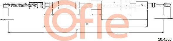 Трос ручника (тросик ручного тормоза) Cofle. Артикул 10.4565