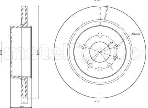 Тормозной диск Trusting. Артикул DF1144